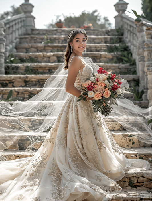 Agregar Velos Realistas en Fotos de Novias en Photoshop + Paquete de Superposiciones