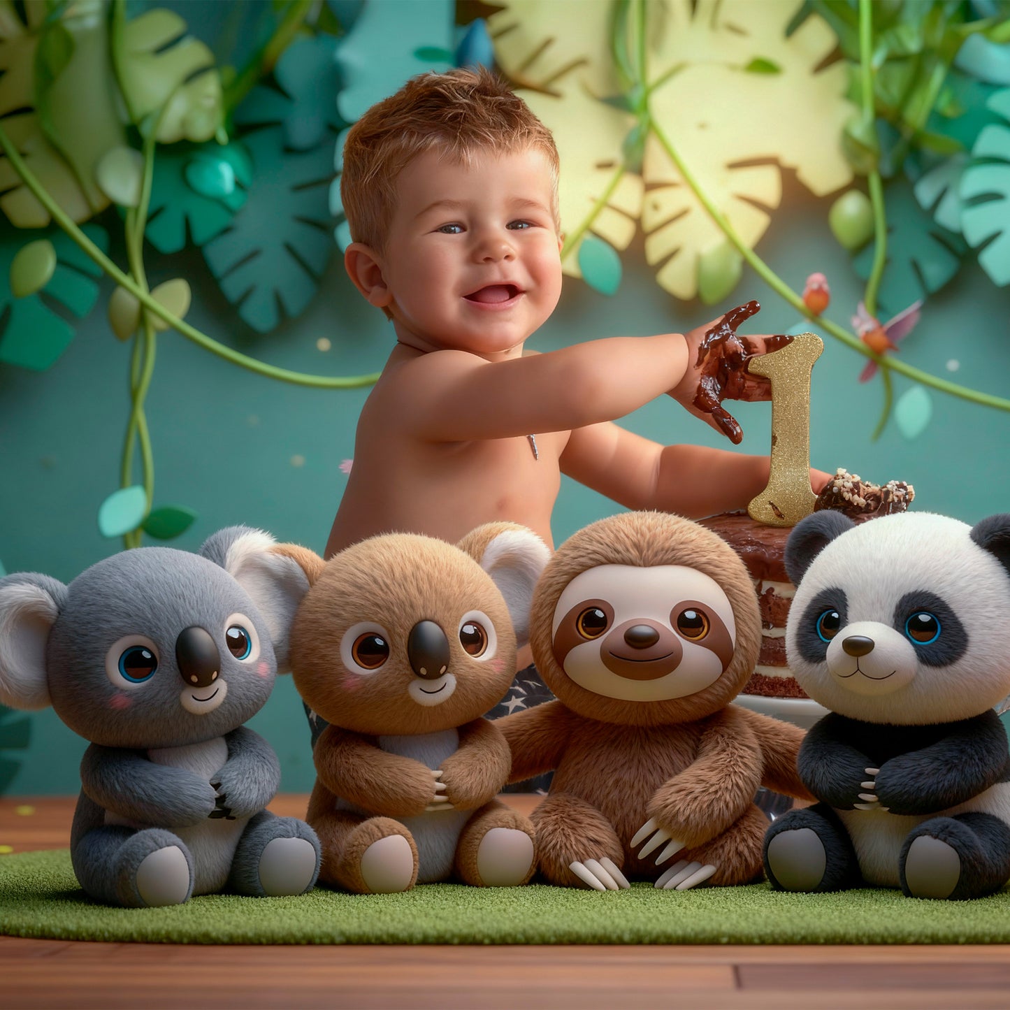 Los Mejores Recursos de Navidad/Baby Jungle-Fondos-Superposiciones-Presets